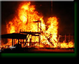 Papa Blakely's Building Fire, Richmond, Texas