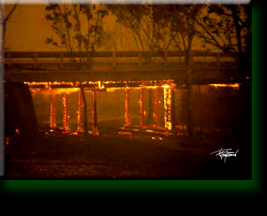 Bridge on Fire, California Firestorm 2003