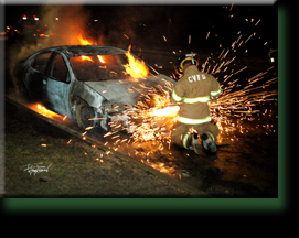 Christmas Morning Car Fire Houston